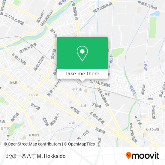 北郷一条八丁目 map