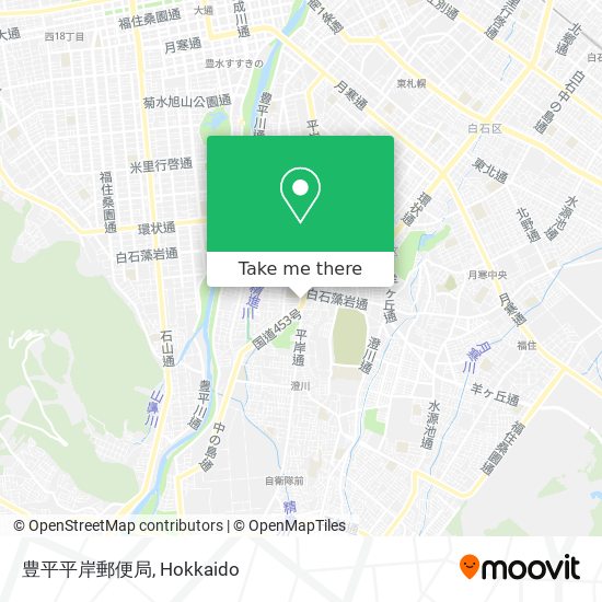豊平平岸郵便局 map