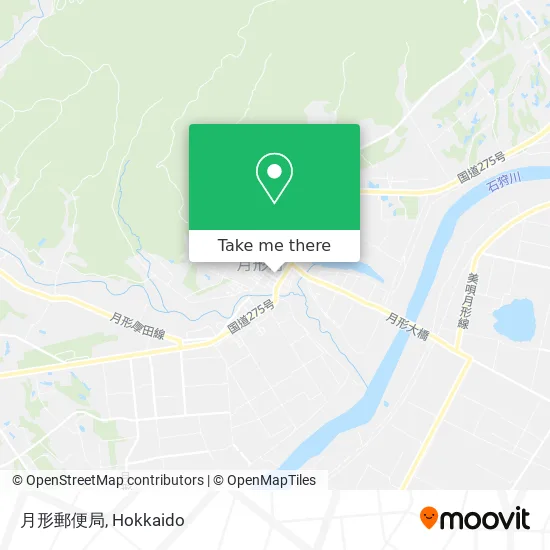 Tsukigata Post Office map