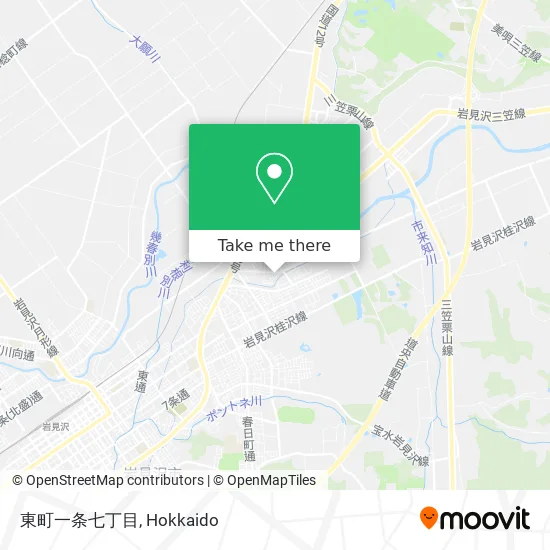 East Town 1st Street 7th Chome map