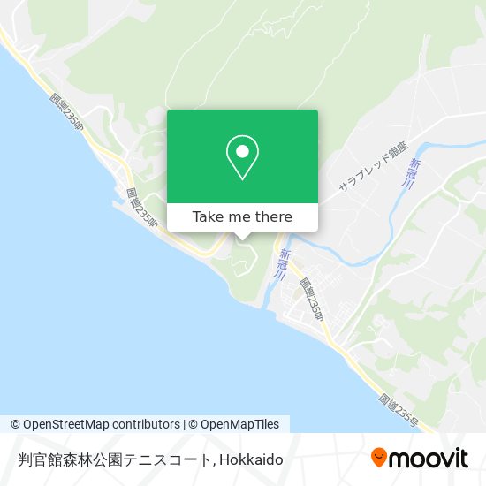 判官館森林公園テニスコート map