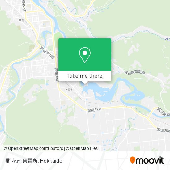 野花南発電所 map