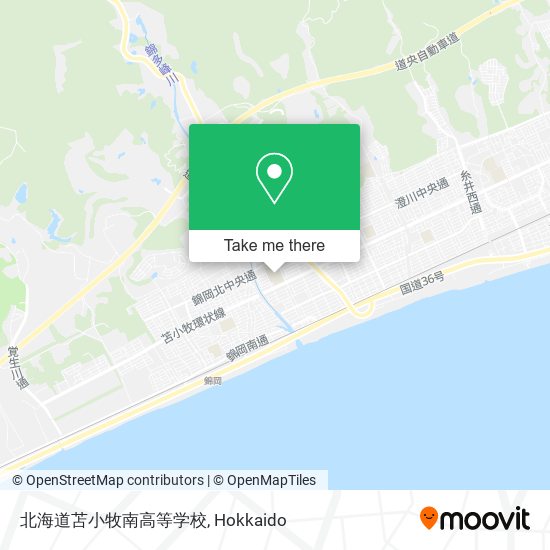 北海道苫小牧南高等学校 map