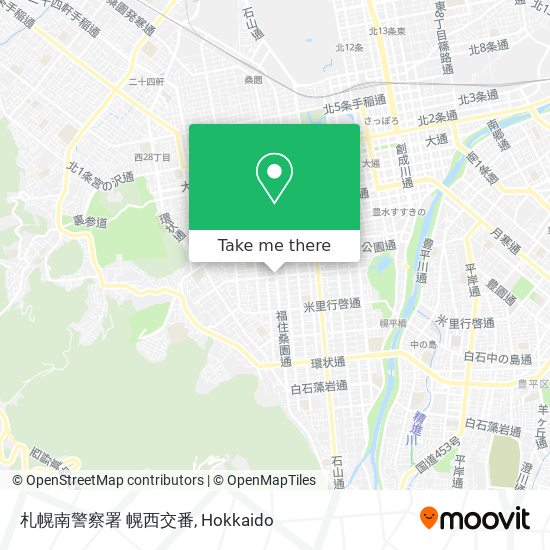 札幌南警察署 幌西交番 map