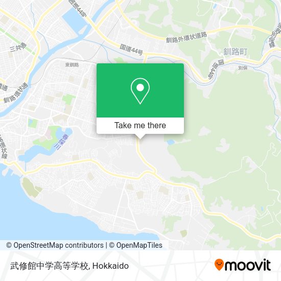 武修館中学高等学校 map
