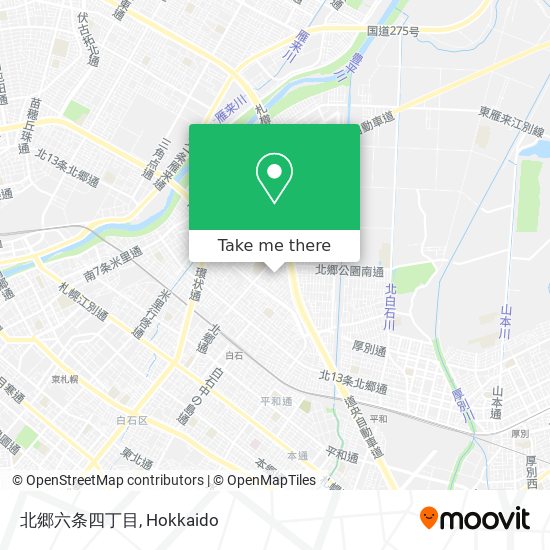 北郷六条四丁目 map