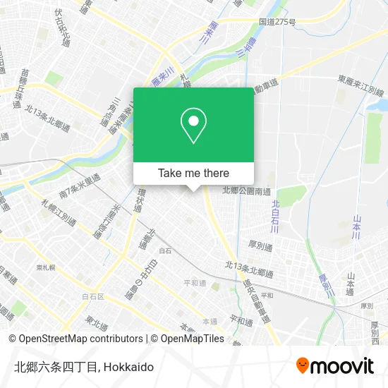 北郷六条四丁目 map