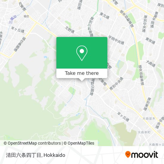 清田六条四丁目 map