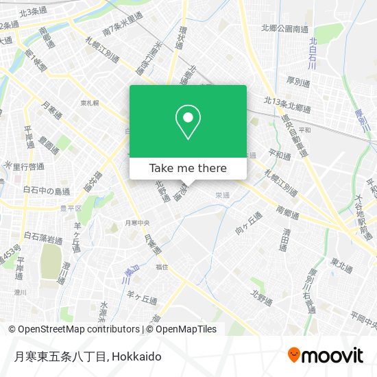 月寒東五条八丁目 map