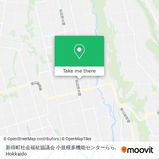 新得町社会福祉協議会 小規模多機能センターらら map