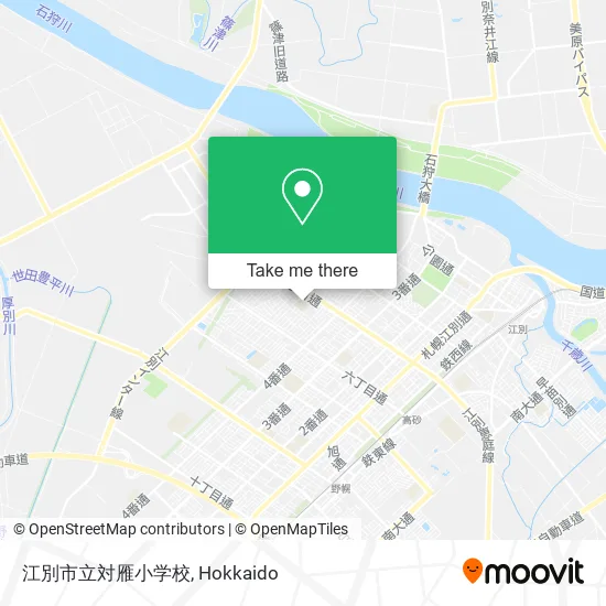 江別市立対雁小学校 map