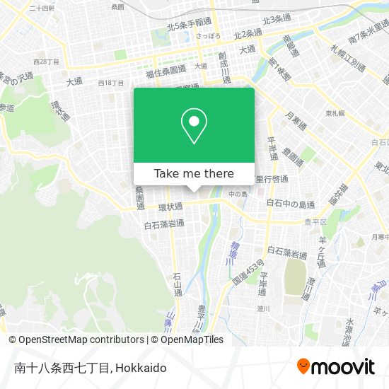 南十八条西七丁目 map