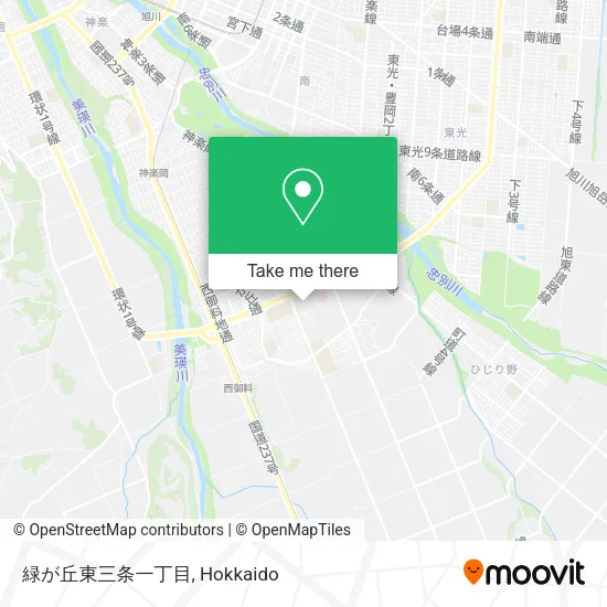 緑が丘東三条一丁目 map