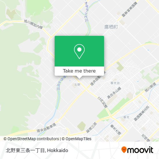 北野東三条一丁目 map