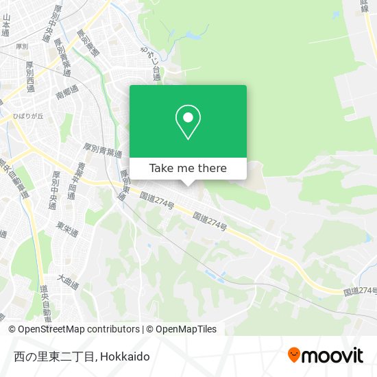 西の里東二丁目 map