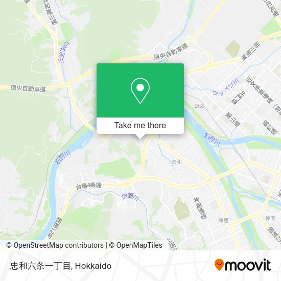 忠和六条一丁目 map