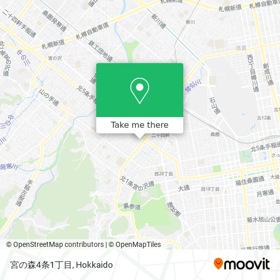 宮の森4条1丁目 map