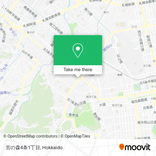 宮の森4条1丁目 map