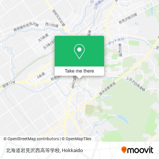 北海道岩見沢西高等学校 map