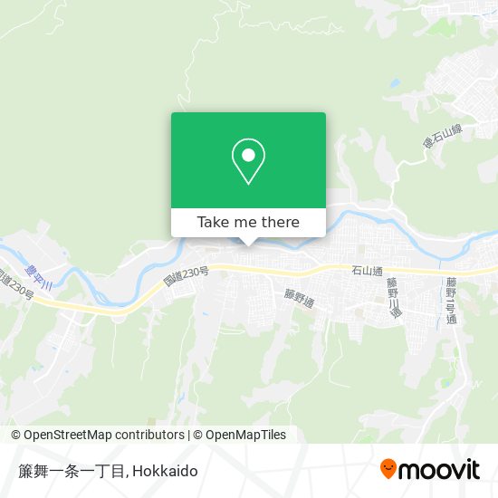 簾舞一条一丁目 map