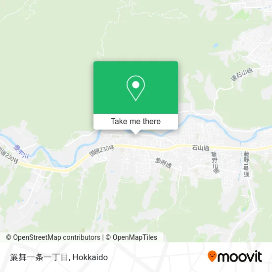 簾舞一条一丁目 map