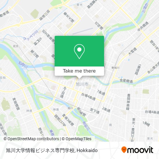 旭川大学情報ビジネス専門学校 map