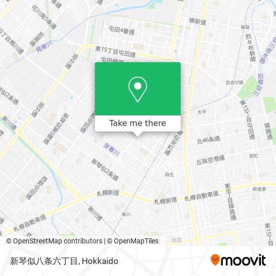 新琴似八条六丁目 map