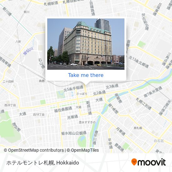 ホテルモントレ札幌 map