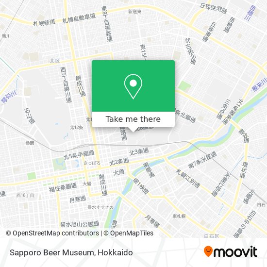 Sapporo Beer Museum map