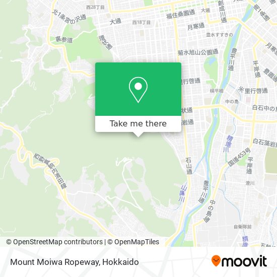 Mount Moiwa Ropeway map