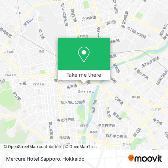 Mercure Hotel Sapporo map