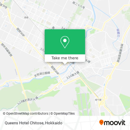 Queens Hotel Chitose map