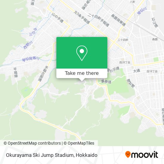 Okurayama Ski Jump Stadium map