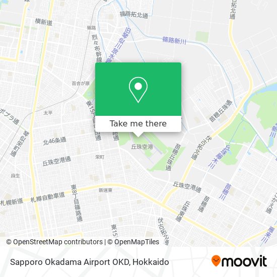 Sapporo Okadama Airport OKD map