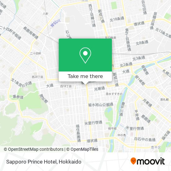 Sapporo Prince Hotel map