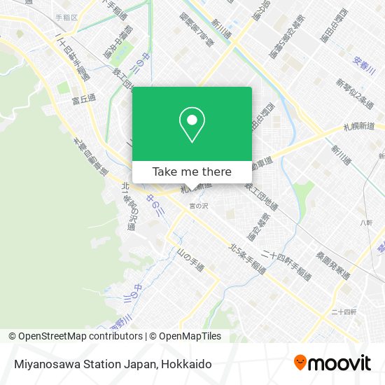 Miyanosawa Station Japan map