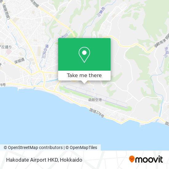 Hakodate Airport HKD map