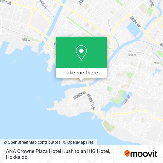 ANA Crowne Plaza Hotel Kushiro an IHG Hotel map