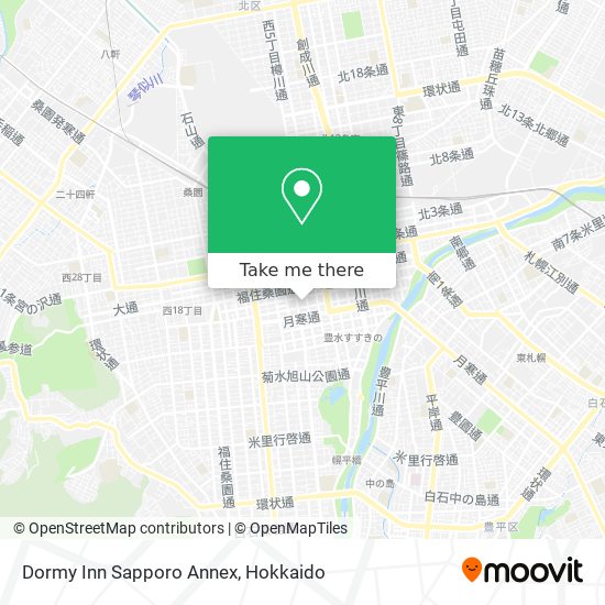 Dormy Inn Sapporo Annex map