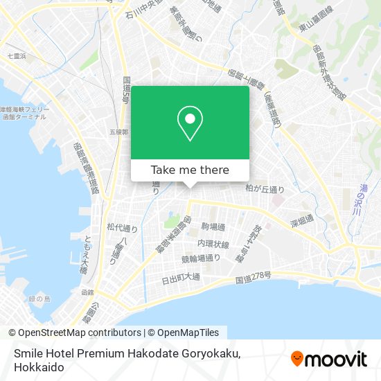 Smile Hotel Premium Hakodate Goryokaku map