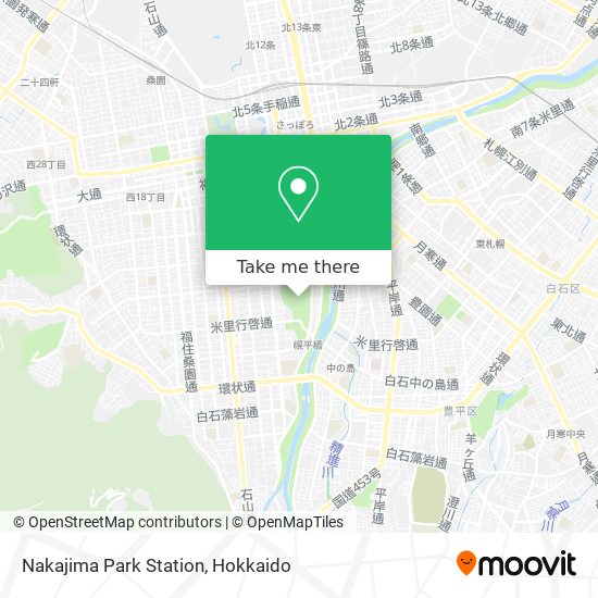 Nakajima Park Station map