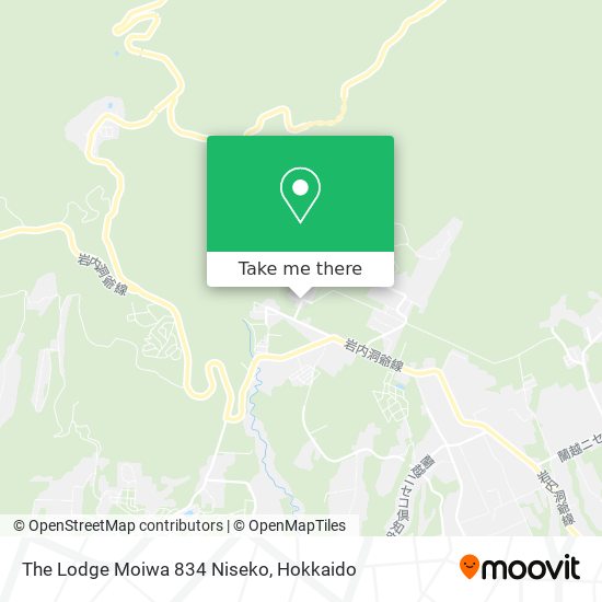 The Lodge Moiwa 834 Niseko map