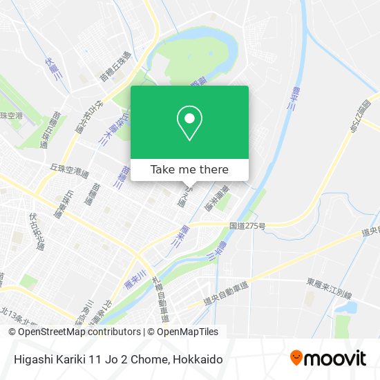 Higashi Kariki 11 Jo 2 Chome map