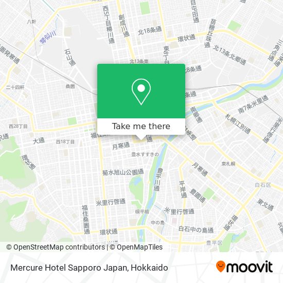 Mercure Hotel Sapporo Japan map