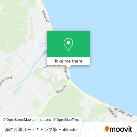 海の公園 オートキャンプ場 map