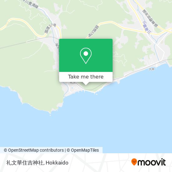 礼文華住吉神社 map