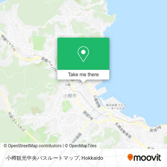 小樽観光中央バスルートマップ map