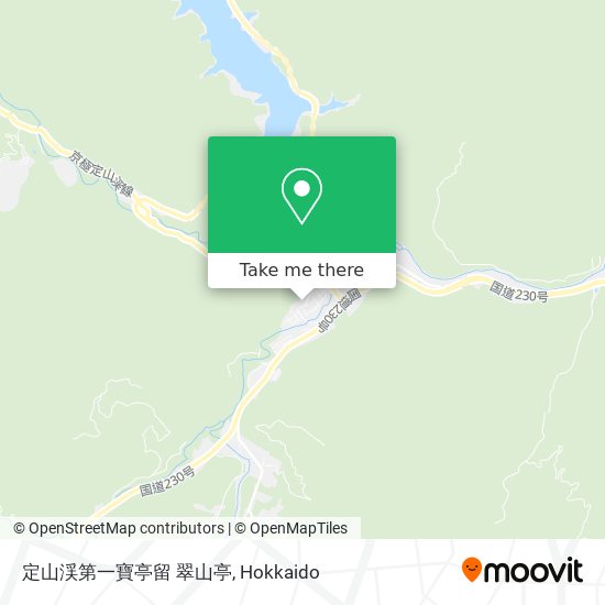 定山渓第一寶亭留 翠山亭 map