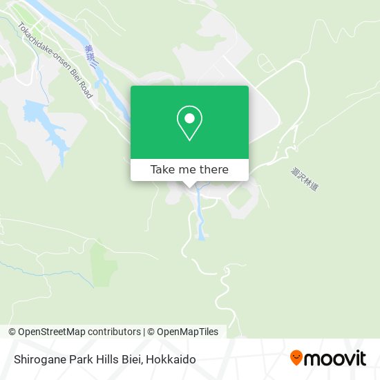 Shirogane Park Hills Biei map