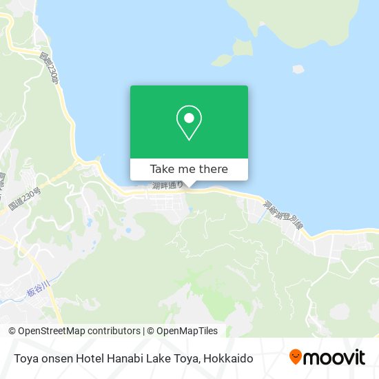 Toya onsen Hotel Hanabi Lake Toya map